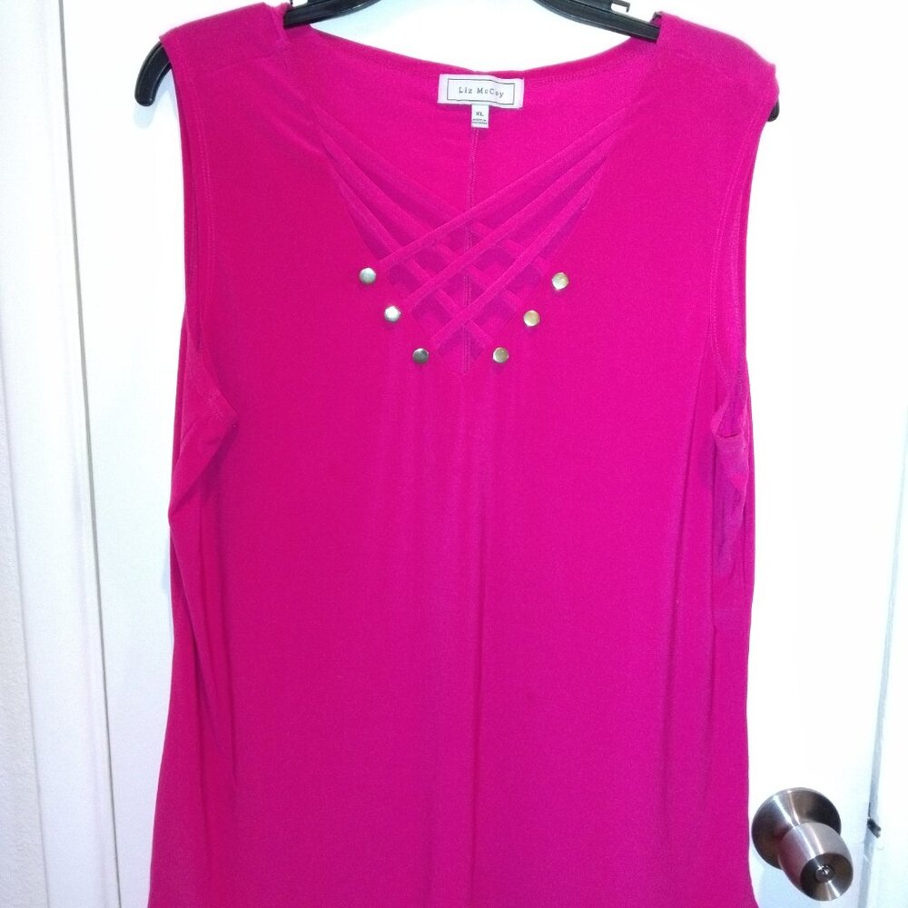Liz McCoy Hot Pink Blouse